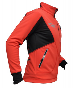 Куртка разминочная RAY WS модель NORDIK (UNI) красный/черный красный шов
