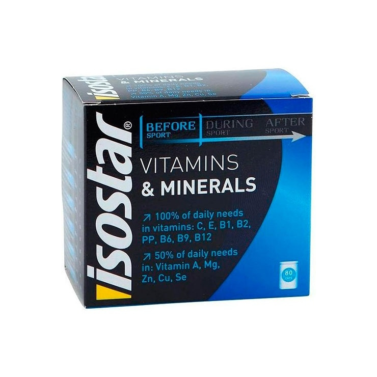 Витамины ISOSTAR VITAMINS&MINERALS, витам.-минерал. комплекс (80 капсул) фото 1