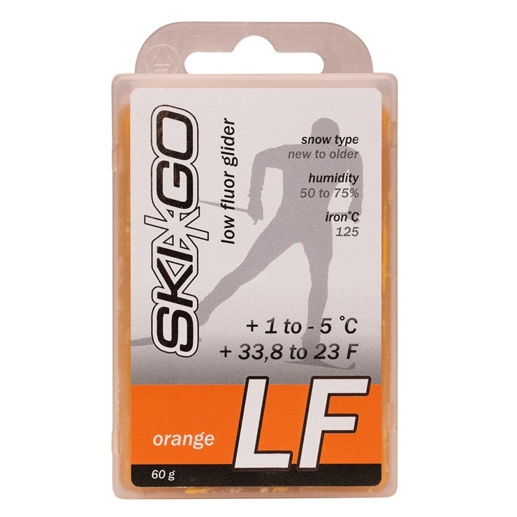 Парафин SkiGo LF Orange +1/-5 60 гр. низкофтор. фото 1