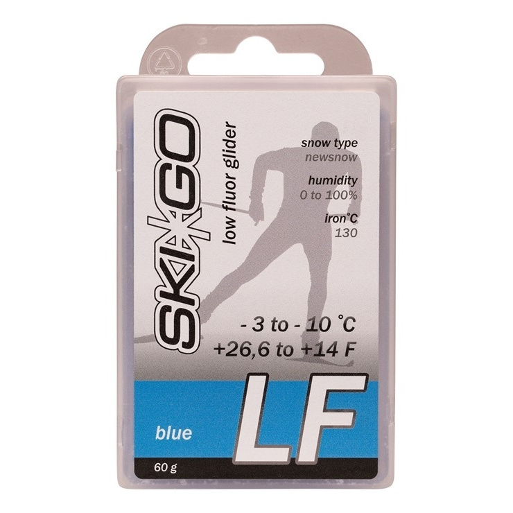 Парафин SkiGo LF Blue -3/-10 60 гр. низкофтор. фото 1