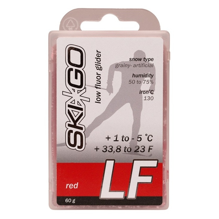 Парафин SkiGo LF Red +1/-5 60 гр. низкофтор. фото 1