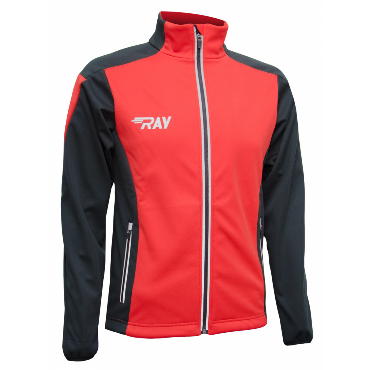 Куртка разминочная RAY WS модель RACE (UNI) красный/черный  фото 1