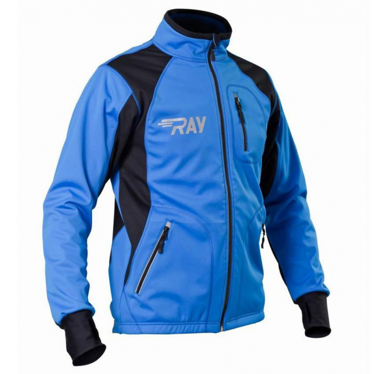 Куртка разминочная RAY WS модель STAR (UNI) синий/черный синий шов фото 1