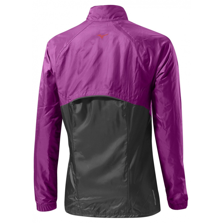 Ветровка MIZUNO Breath Termo Jacket фиолетовый/черный фото 2