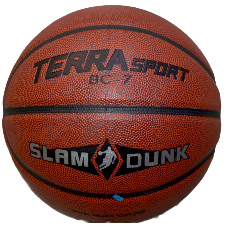 Мяч баскетбольный TERRASPORT ПУ8 BC-7 SLAM DUNK фото 1