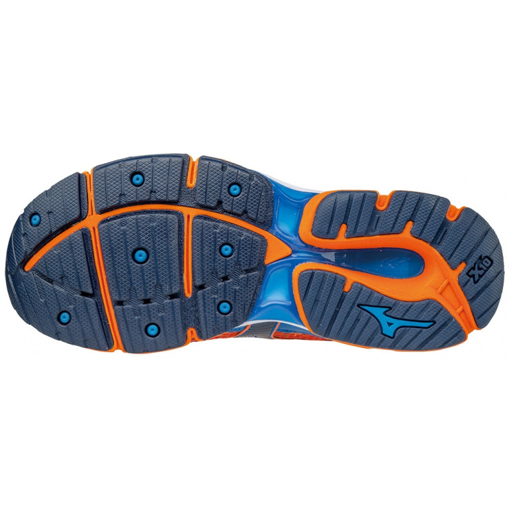 Кроссовки MIZUNO WAVE ENIGMA 6, оранжевый/темно-синий/синий фото 2