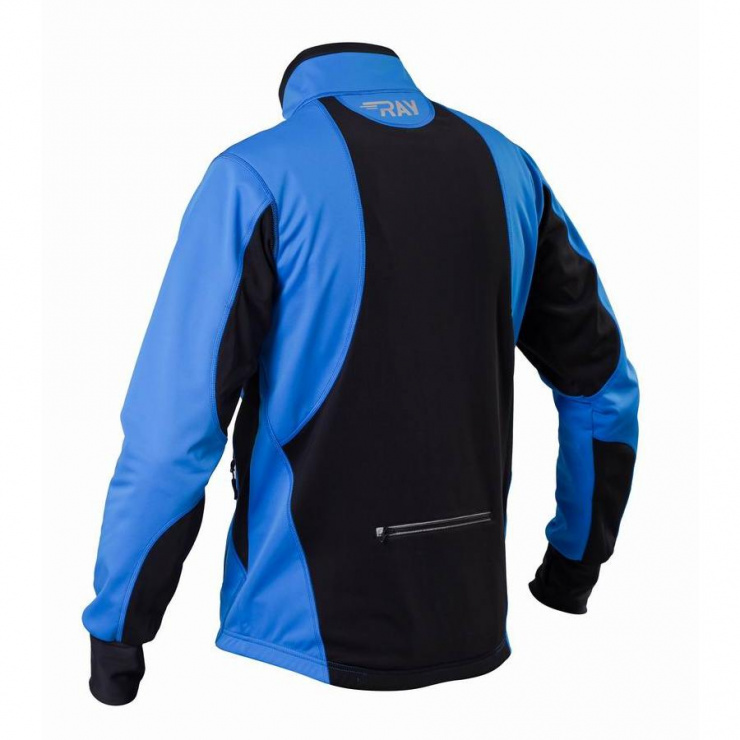 Куртка разминочная RAY WS модель STAR (UNI) синий/черный синий шов фото 2