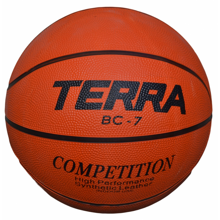 Мяч баскетбольный TERRA ПУ8 размер 7 фото 1