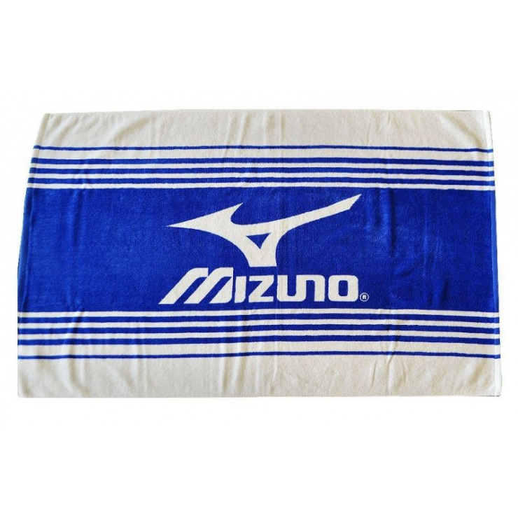 Полотенце MIZUNO BIG LOGO TOWEL, NS, синий/белый фото 1