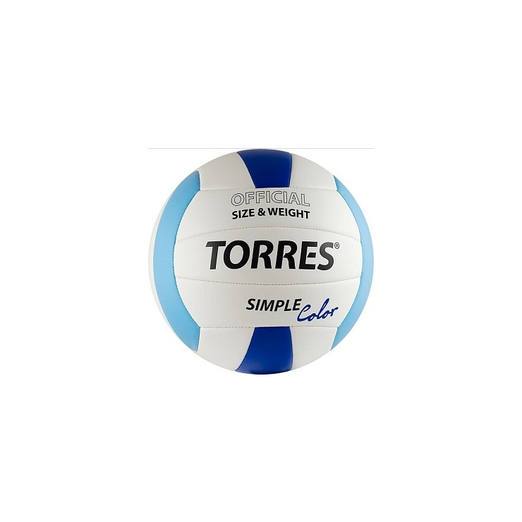 Мяч волейбольный TORES simple color ПУ18 BM900 размер 5 фото 1