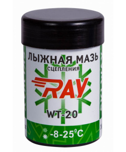 Мазь лыжная RAY WT-20 -8-25°C синтетическая зеленая (35г)