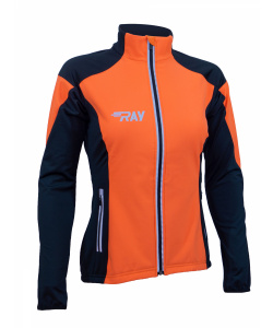 Куртка разминочная RAY WS модель PRO RACE (Kids) оранжевый/черный