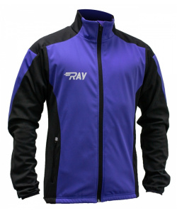 Куртка разминочная RAY WS модель PRO RACE (Kids) фиолетовый/чёрный