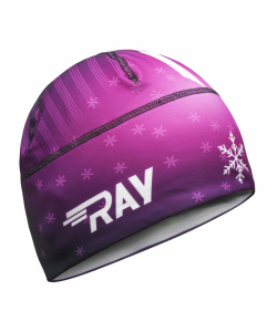 Шапочка RAY модель RACE материал термо-бифлекс снежинка фиолетовый