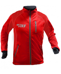 Куртка разминочная RAY WS модель STAR (UNI) красный/красный красный шов