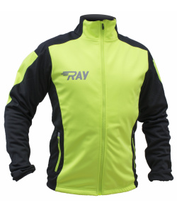 Куртка разминочная RAY WS модель PRO RACE (Men) лимонный/черный