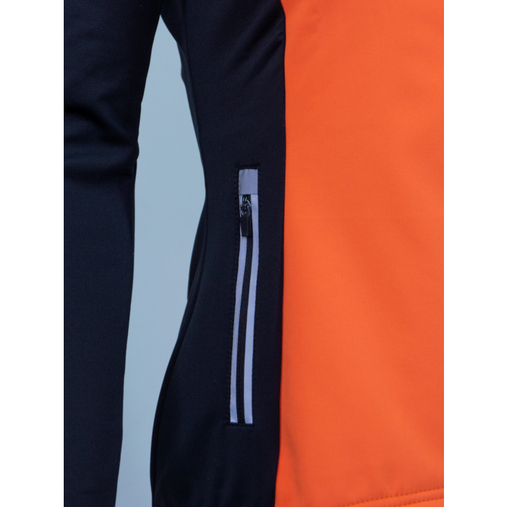 Куртка разминочная RAY WS модель PRO RACE (Kids) оранжевый/черный фото 2