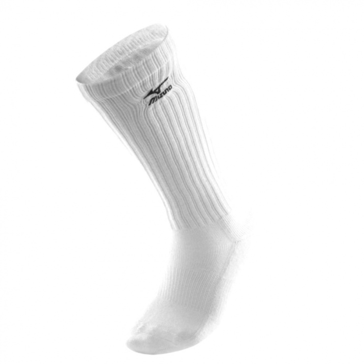 Носки MIZUNO Volley Sock Medium, белый/темно-синий фото 1