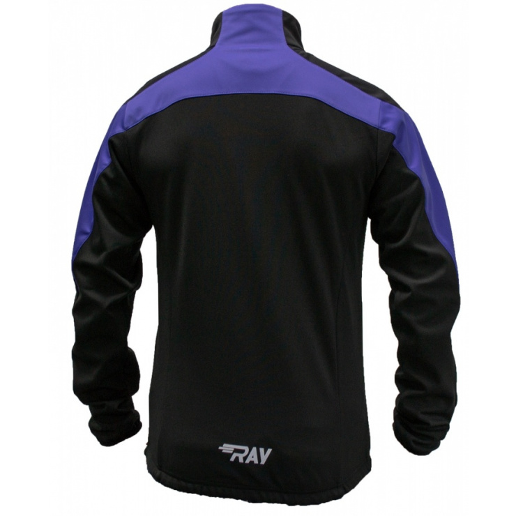 Куртка разминочная RAY WS модель PRO RACE (Kids) фиолетовый/чёрный фото 2