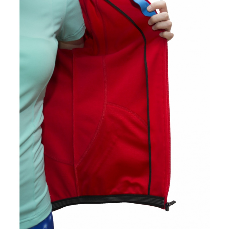 Куртка разминочная RAY WS модель STAR (Kids) красный/голубой белая молния фото 5