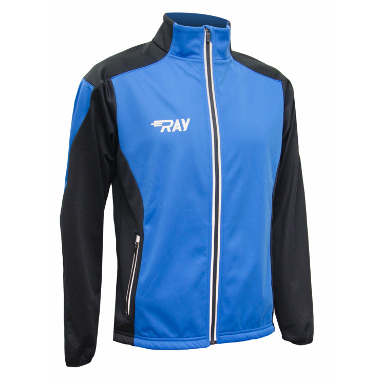 Куртка разминочная RAY WS модель PRO RACE (Kids) синий/черный  фото 1
