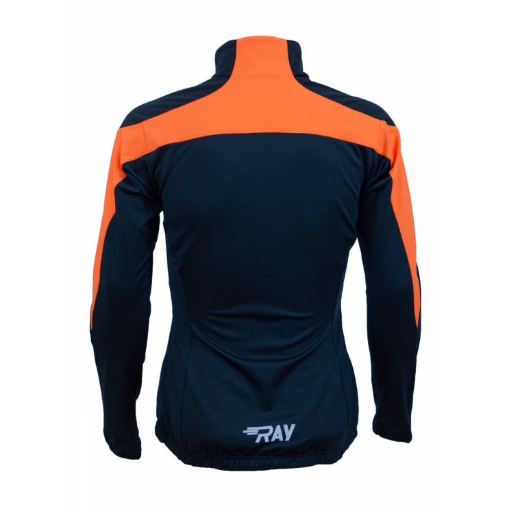 Куртка разминочная RAY WS модель PRO RACE (Kids) оранжевый/черный фото 6