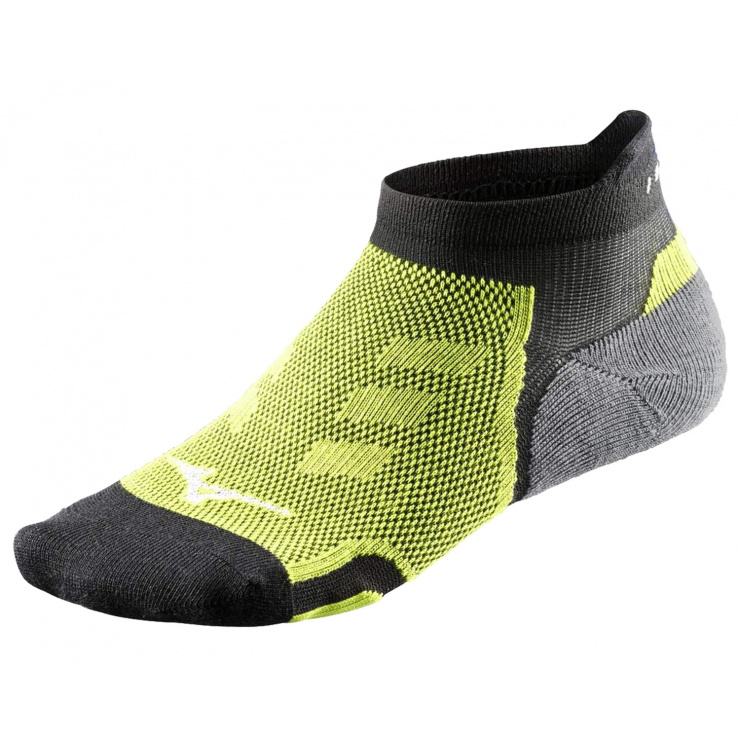 Носки MIZUNO DryLite Race Low Socks, черный/желтый фото 1