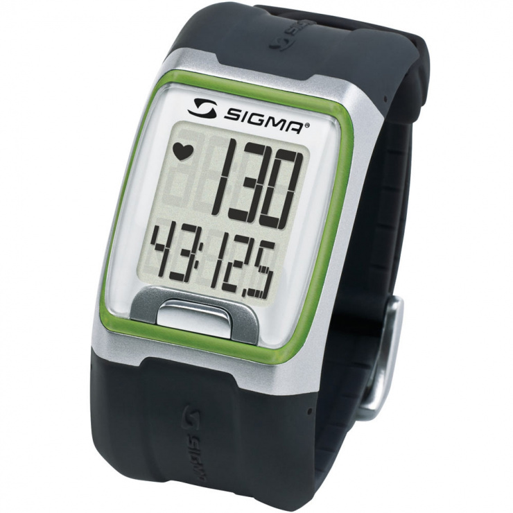 Часы спортивные SIGMA PC-3.11 GREEN 3 функц.(пульсометр, секундомер, часы), зелен. фото 1