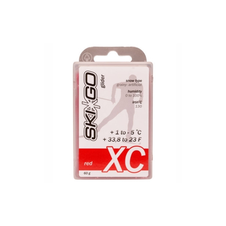 Парафин SkiGo CH XC Glider Red +1/-5 60 гр. фото 1