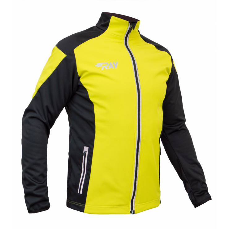 Куртка разминочная RAY WS модель RACE (UNI) желтый/черный с/о молния  фото 1