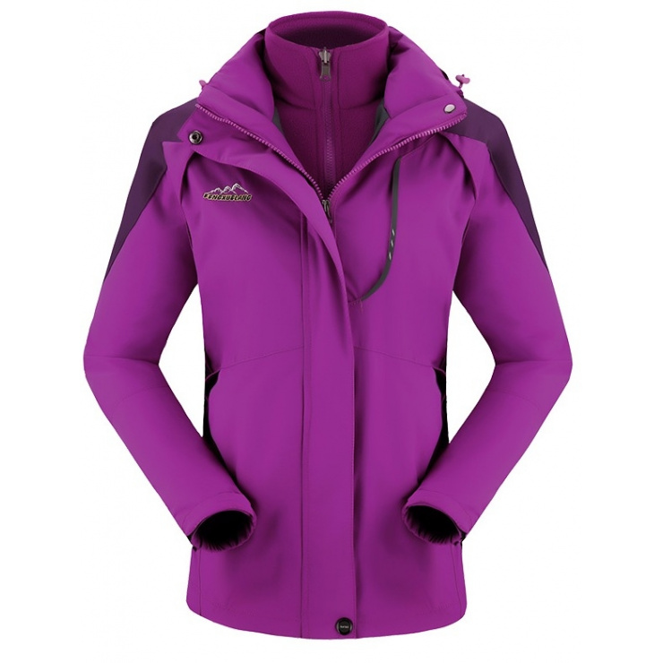 Куртка+флисовая толстовка Bolan, фиолетовый/т.фиолетовый фото 1