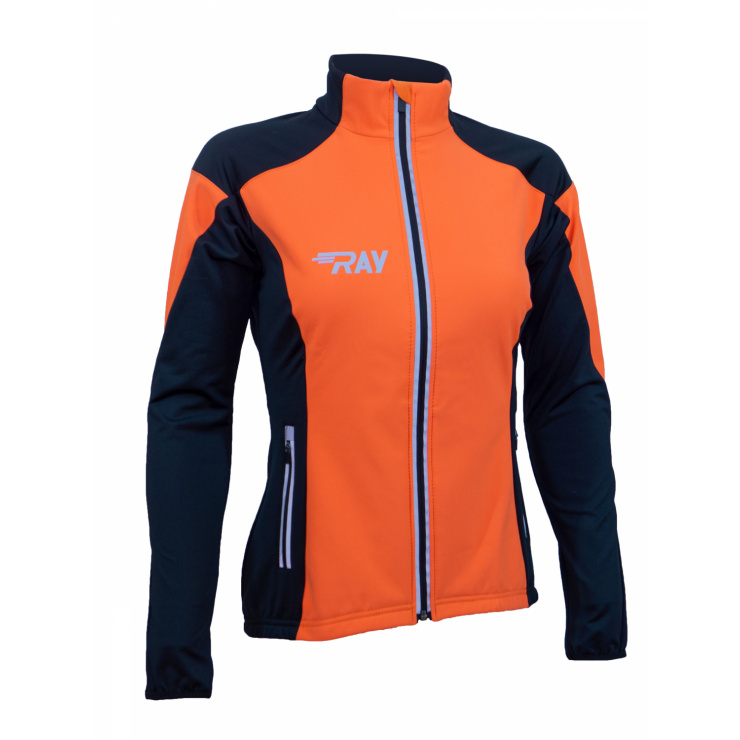 Куртка разминочная RAY WS модель PRO RACE (Kids) оранжевый/черный фото 1