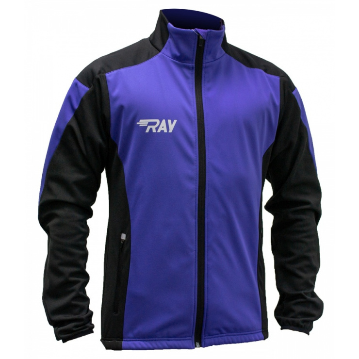 Куртка разминочная RAY WS модель PRO RACE (Kids) фиолетовый/чёрный фото 1