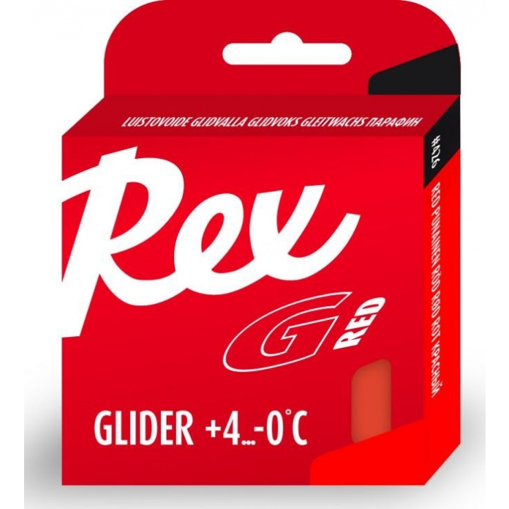 Парафин REX GLIDER 426 RED, красн.,  +8°/-2°С,  2x43г фото 1