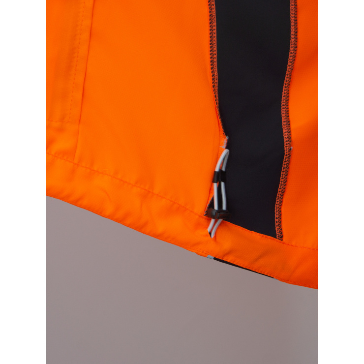 Куртка беговая RAY SPORT (летняя) оранжевый, черная молния фото 7