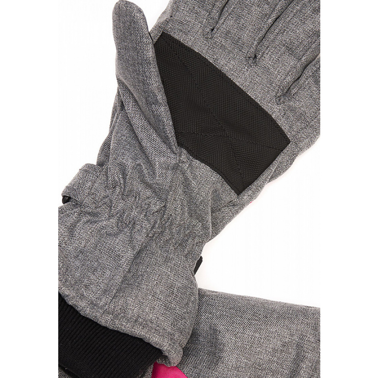 Перчатки детские OLDOS "Леоне 2" цвет серый меланж_розовый фото 2