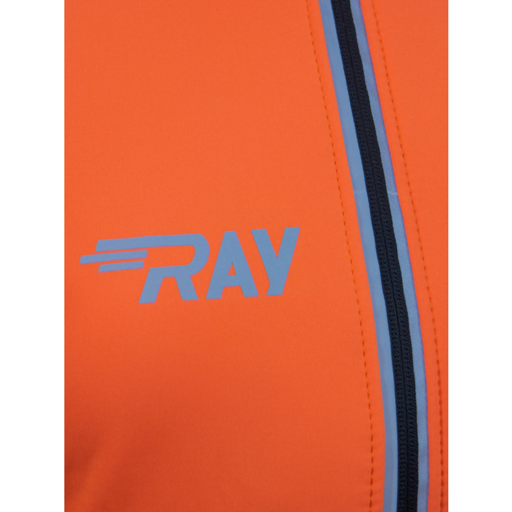 Куртка разминочная RAY WS модель PRO RACE (Kids) оранжевый/черный фото 4