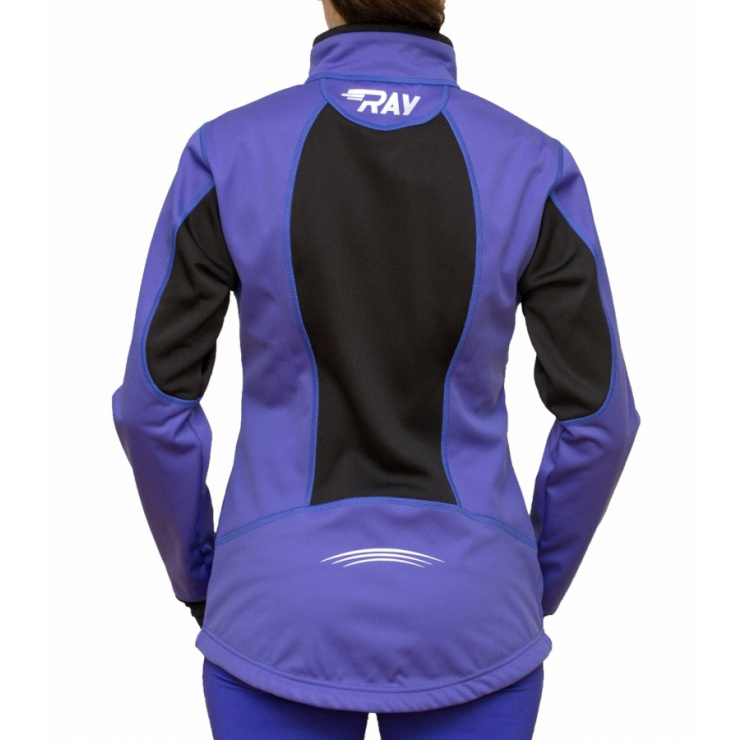 Куртка разминочная RAY WS модель STAR (Kids) фиолетовый/черный  фото 3