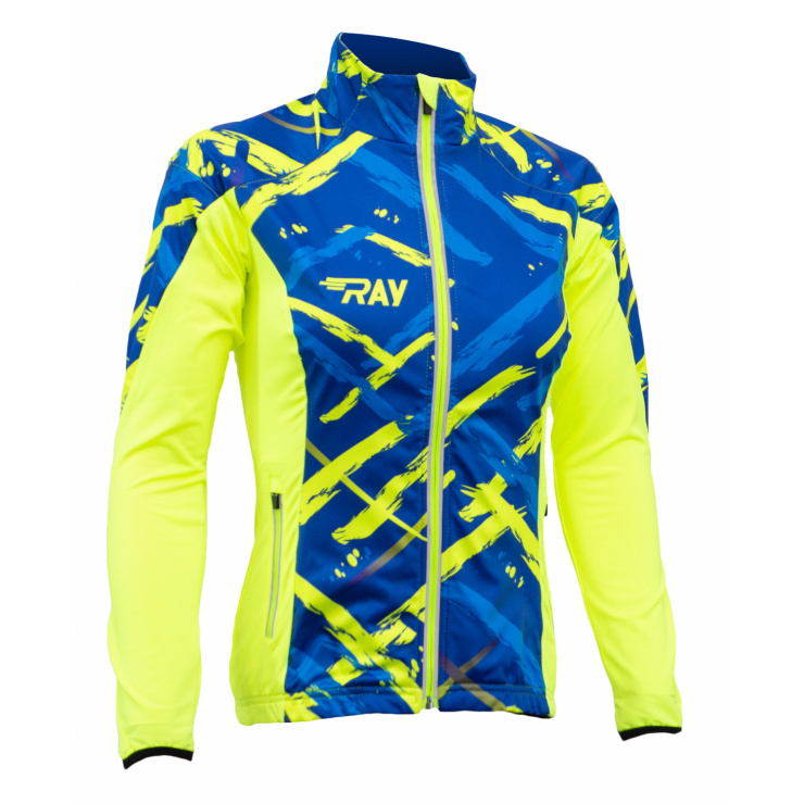 Куртка разминочная RAY WS модель PRO RACE (Woman) принт "Кислотный. неон" фото 1