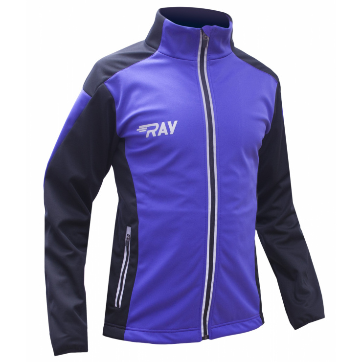 Куртка разминочная RAY WS модель RACE (UNI) фиолетовый/черный с/о молния фото 1