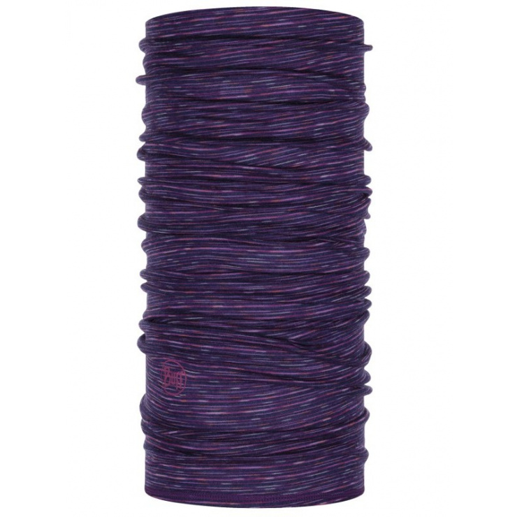 Бандана Buff Lightweight Merino Wool Purple Multi Stripes, one size фото 1