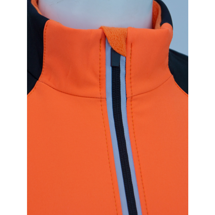 Куртка разминочная RAY WS модель PRO RACE (Kids) оранжевый/черный фото 3