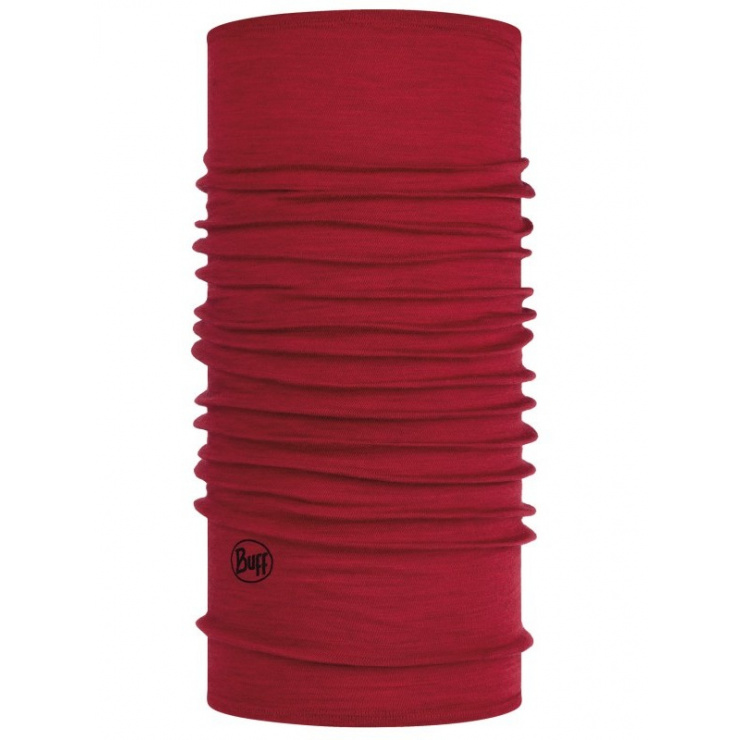 Бандана Buff Lightweight Merino Wool Solid Red, one size фото 1