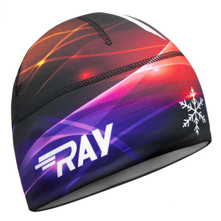 Шапочка RAY модель RACE материал термо-бифлекс радуга, принт фото 1