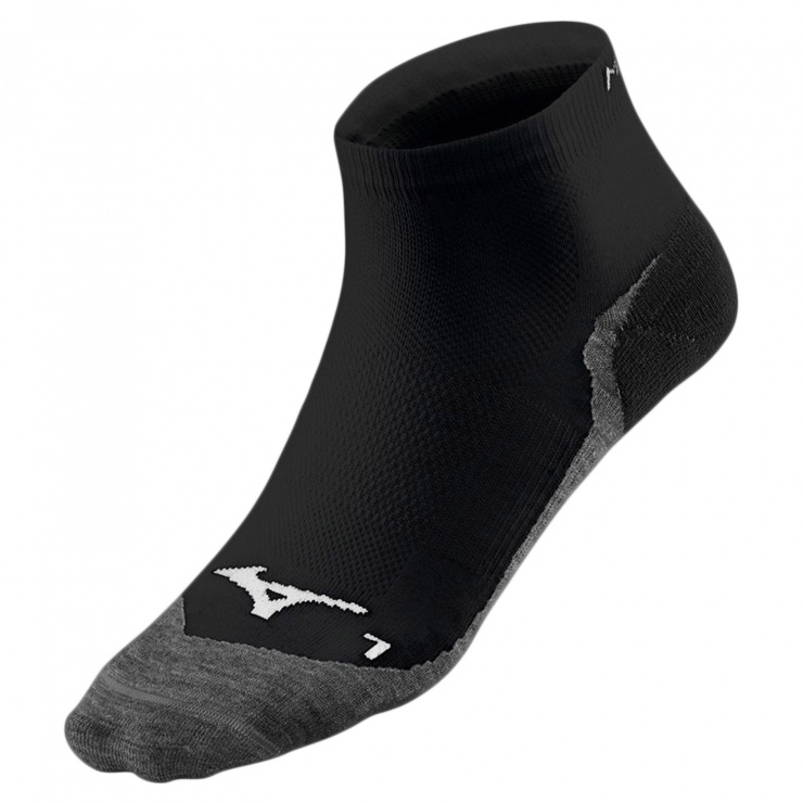 Носки MIZUNO DryLite Race Mid Socks, черный/красный фото 1