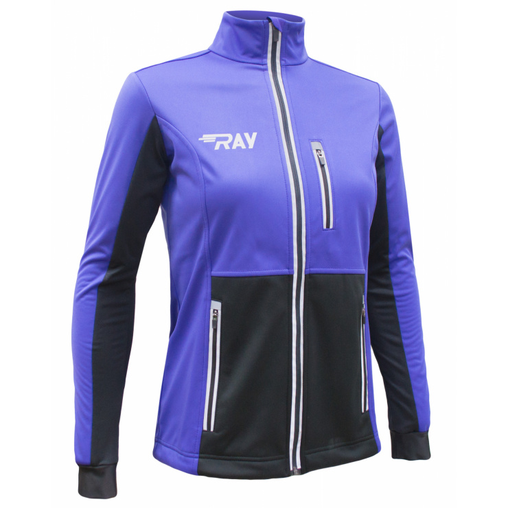 Куртка разминочная RAY WS модель FAVORIT (Woman) фиолетовый/черный фото 1