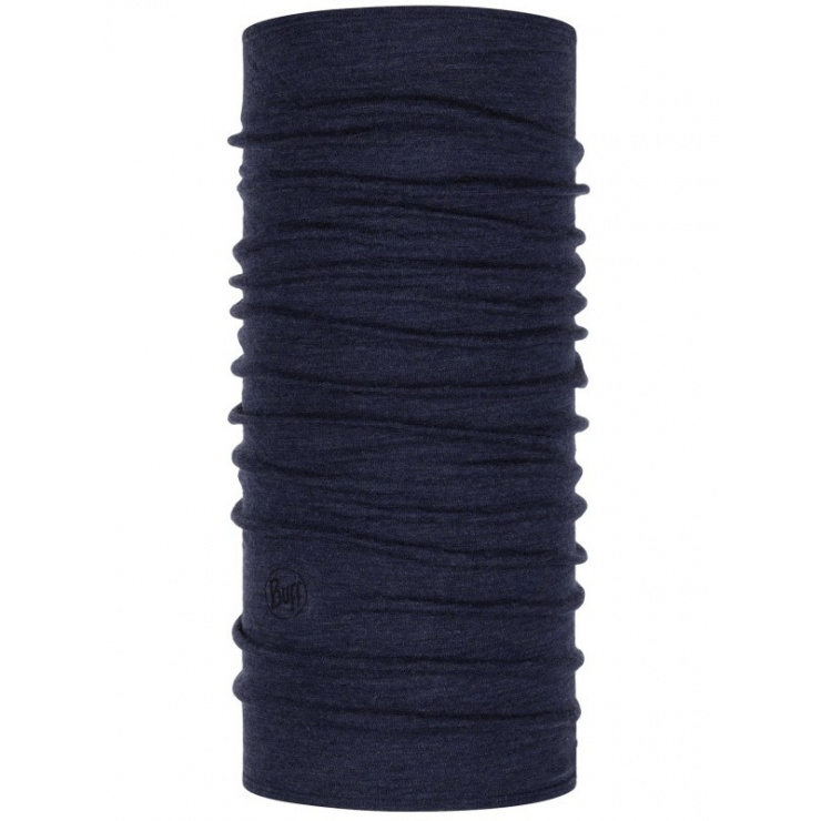 Бандана Buff Midweght Merino Wool Night Blue Melange, one size фото 1