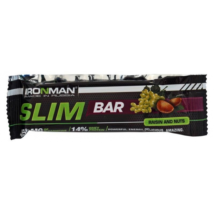 Батончик IRONMAN Slim Bar с L-карнитином 50гр. фото 4