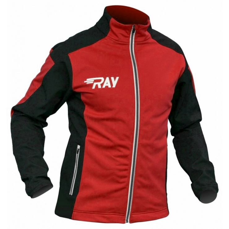 Куртка разминочная RAY WS модель PRO RACE (Kids) красный/черный фото 1