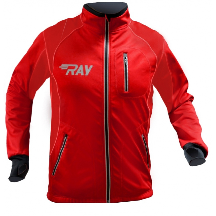 Куртка разминочная RAY WS модель STAR (UNI) красный/красный красный шов фото 1